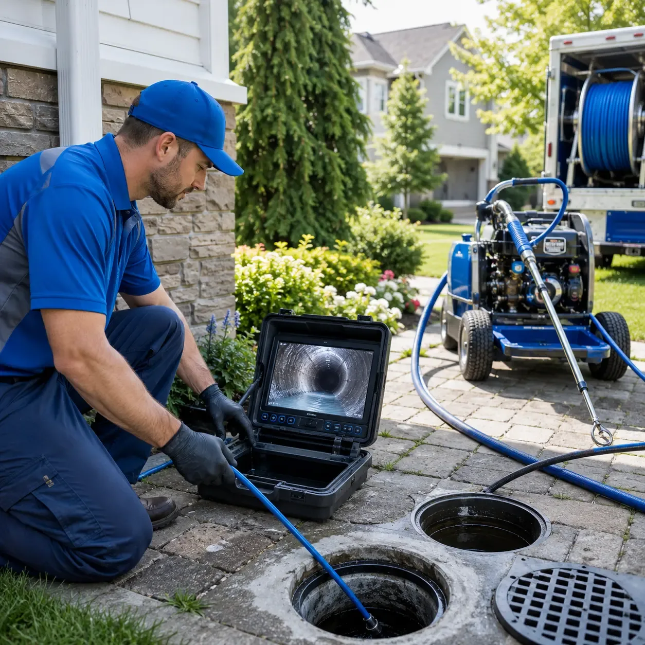 Outdoor drain cleaning professionals serving Enfield, IL